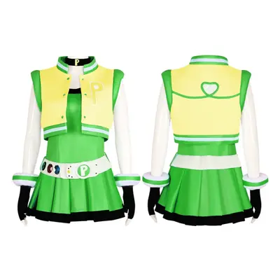 (green, L) Superpower Hana Hana Cosplay Costume Halloween & Stage Performance Outfit