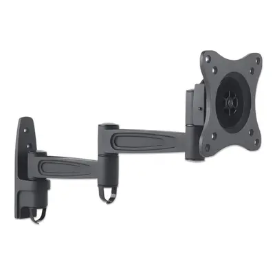 Manhattan TV & Monitor Mount, Wall, Full Motion, screen, Screen Sizes: 13-27", Black, VESA 75x75