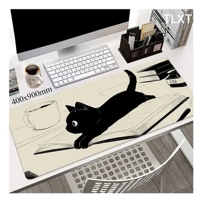 (4, 1000x550x3mm) Mouse Pads Cute Cat Computer Mousepad Company Desk Pad Large Kawaii Mausepads 