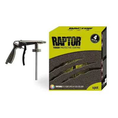 Upol Raptor Tintable 4x Liner Kit + Spray Gun Tough Coating Bedliner Paint U-Pol