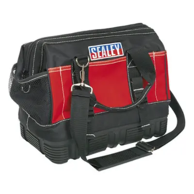 305 x x 255mm STRONG Tool Bag - RED - Multiple Pocket RUBBER Base Storage