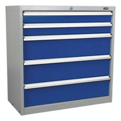 5 Drawer Industrial Cabinet - x x 900mm - Heavy Duty BB Drawer Slides