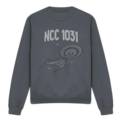 (S, Charcoal) Star Trek Unisex Adult The Crossfield Class Sweatshirt