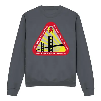 (XL, Charcoal) Star Trek Unisex Adult Starfleet Academy Sweatshirt