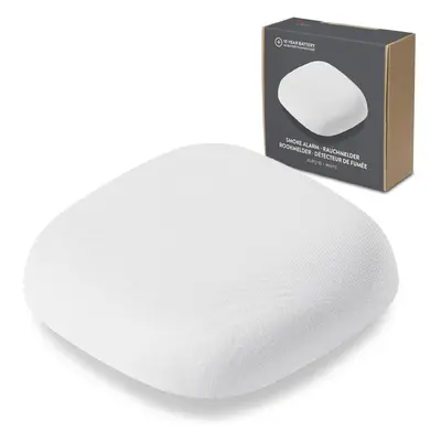 (White) Optical Smoke Alarm Kupu for Home-10 Year Lithium Battery - Scandinavian Design - White