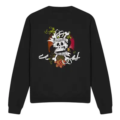 (XXL, Black) SpongeBob SquarePants Unisex Adult Rest In Peace Sweatshirt