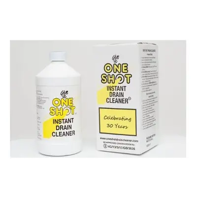 2 x One Shot Drain Unblocker 1L- Unblocks your drain within minutes