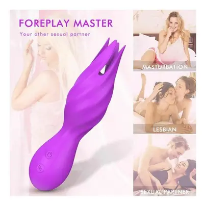 (Standard, Purple) Nipple Anal Clitoral Vibrator Body Massager Sex Toy For Women