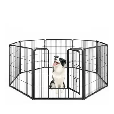 Indoor Outdoor Dog Playpen Panel 80cm Height Pen Fence With Lock