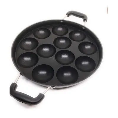 GD Pit Appam Maker Stainless Steel Lid Paniyaram Pan Appam Patra Paniyarakkal Tawa Nonstick Appa