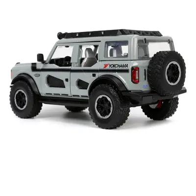 2021 Ford Bronco Gray with Black Stripes with Roof Rack ""Own the Night"" ""Just Trucks"" Series