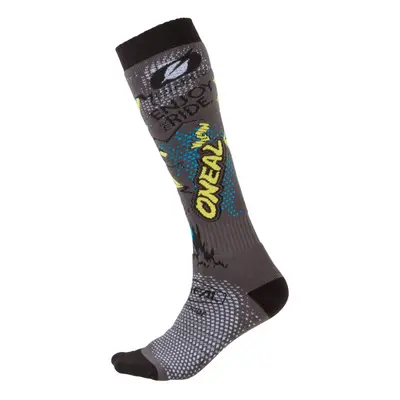 O'Neal Unisex Adult Modern Pro MX Socks (VILLAIN) Gray