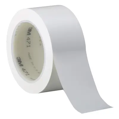 3M Vinyl Tape White 3/4 in x yd 5.2 mil