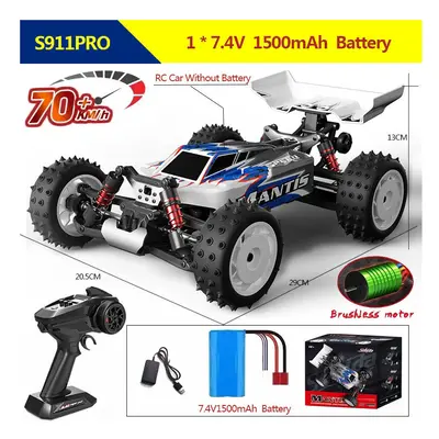 (S911 PRO 70KM) S911PRO 1:16 4WD RC Car Remote Control Cars High Speed Drift Brushless Monster T