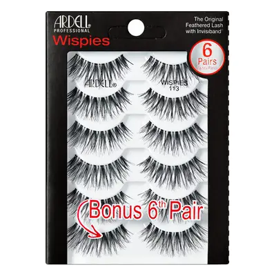 Multipack Wispies False Eyelashes, Medium Volume, Long Length, Vegan Friendly, Pairs (Pack of 1)