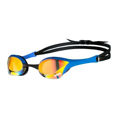 (One Size, Yellow/Copper/Blue) Arena Cobra Mirror Ultra Swipe Swimming Goggles