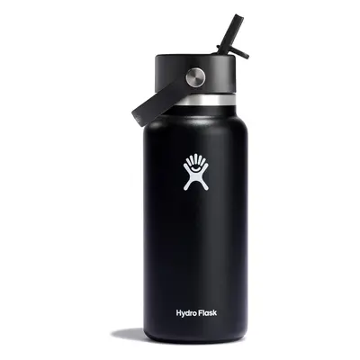 (946 ml, Black) Vacuum Insulated Stainless Steel Water Bottle with Leak Proof Flex Cap and Powde