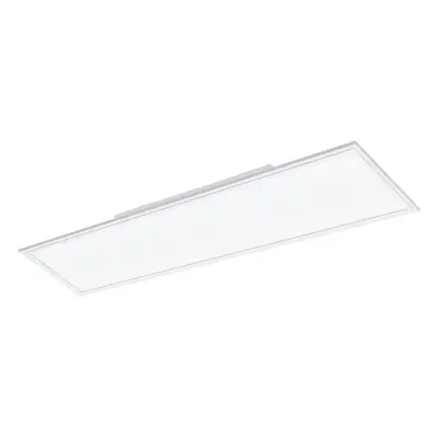 Flush Ceiling Light Colour White Shade Oblong White Plastic LED 30W Included