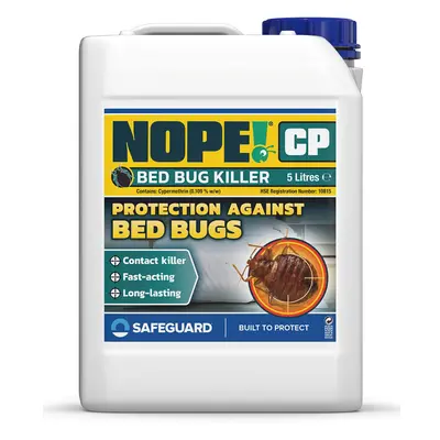 (5L) NOPE CP Bed Bug Killer Spray - Odourless & Non-Staining Treatment for Mattress, Bed frames,