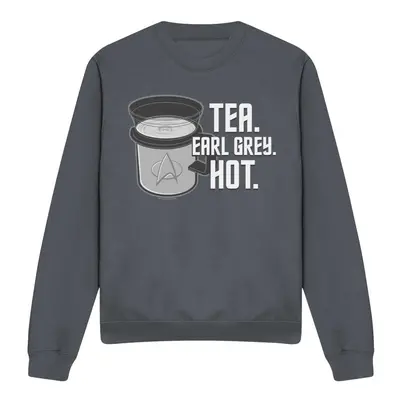 (XXL, Charcoal) Star Trek Unisex Adult Earl Grey Sweatshirt