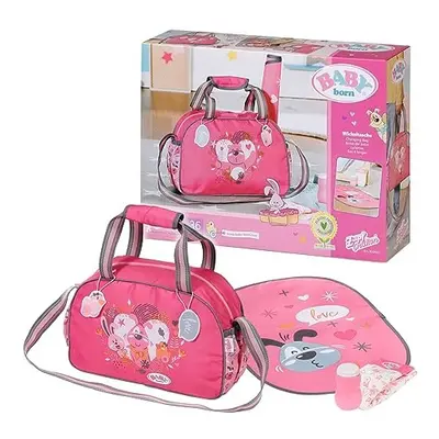 Changing Bag - Doll Changing Bag with Changing Mat, Lotion Bottle and a Nappy. Fits dolls up to 