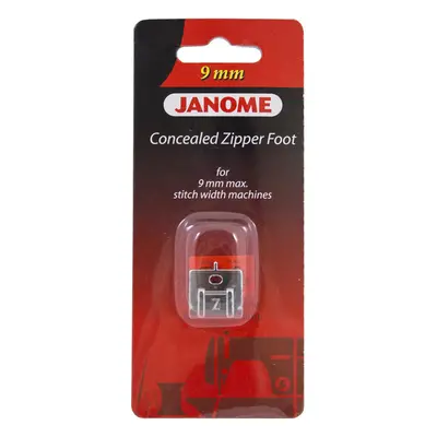 Janome Concealed Zipper Foot For 9mm Machines