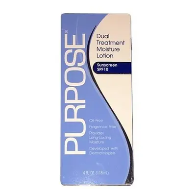 PURPOSE Dual Treatment Moisture Lotion, SPF 10,4 Fl Oz (Pack of 3)