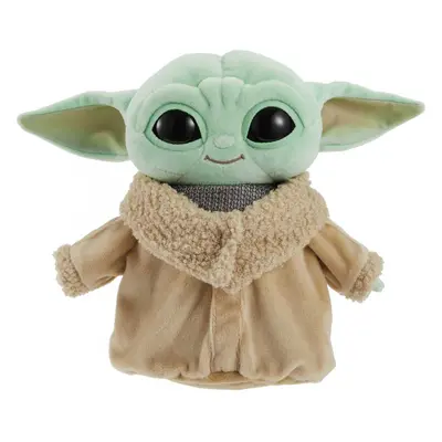 Star Wars Grogu Plush with Beskar Armor, Soft Doll Inspired by Star Wars Mandalorian Book of Bob