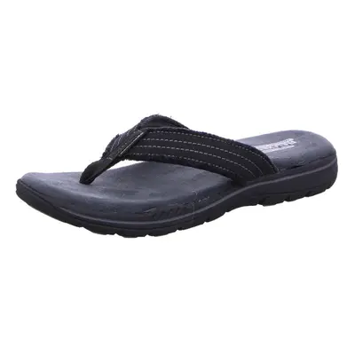 Skechers mens Relaxed Fit: Evented - Arven Flip Flop Black US