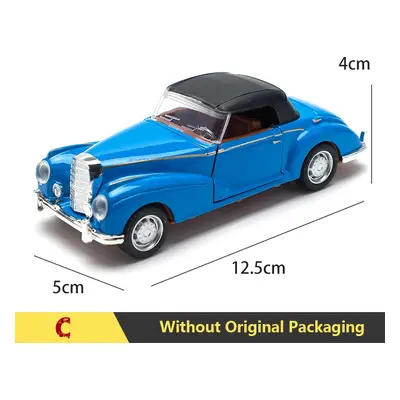 ((BZ)A.Blue) 1:32 Alloy Diecast Mustang GT Classic Vintage Car Model Pull Back Car Miniature Veh