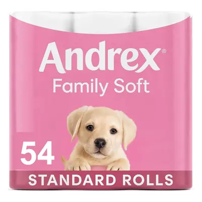 Andrex Gentle Clean Toilet Rolls - Toilet Roll Pack - Bulk Buy Toilet Rolls - Gentle and Soft on