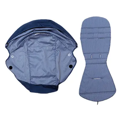 (navy blue) Stroller Hood&Seat Liner For Babyzen Yoyo Canopy Cover Cushion Fit YOYO2/YOYA Pram S