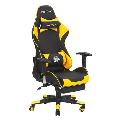 Gaming Chair Black with Yellow VICTORY