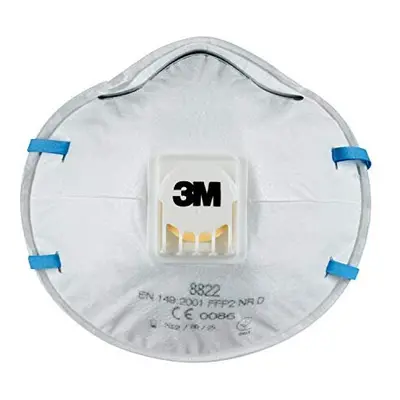 8822 FFP2 Respirator Valved FFP2 Mask for Hand and Power Tool Work Pack