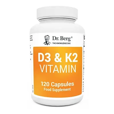 Dr. Berg's D3 & K2 Vitamin - D3K2 Supplement for Normal Joints, Bone & Ligaments Support - IU of