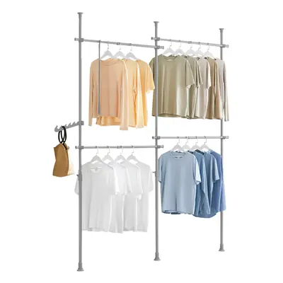 SoBuy KLS03-HG, Adjustable Wardrobe Organiser Clothes Shelf System