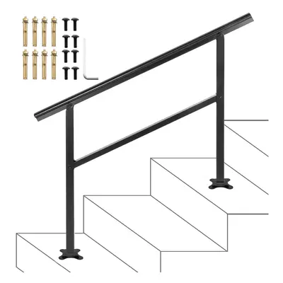 VEVOR Handrail Outdoor Stairs 47.6 X 35.2 Inch Outdoor Handrail Outdoor Stair Railing Adjustable