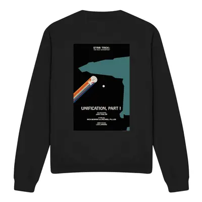 (S, Black) Star Trek Unisex Adult The Next Generation Season Episode Sweatshirt