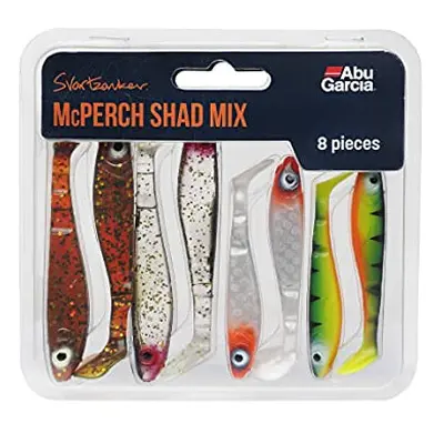 Svartzonker McPerch Shad Mix - Perch Fishing Paddle Tail lures, assorted