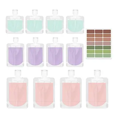 13Pcs Travel Toiletry Containers, Travel Fluid Bags Makeup Packing Bags Spout Pouches Travel Bot