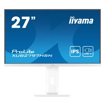 68,5cm/27" (1920x1080) Iiyama XUB2797HSN-W2 16:9 IPS LS HDMI DP USB-C 1ms