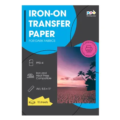 Inkjet Premium T Shirt Transfer Paper A4 for Dark Fabric x Sheets PPD-4-10