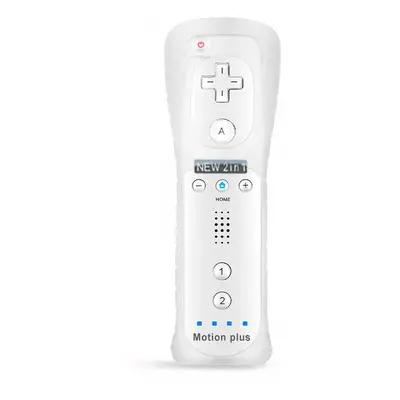 (White-1 controller) 2PCS Remote Controller with Nunchuck Controller for Wii Console Wireless