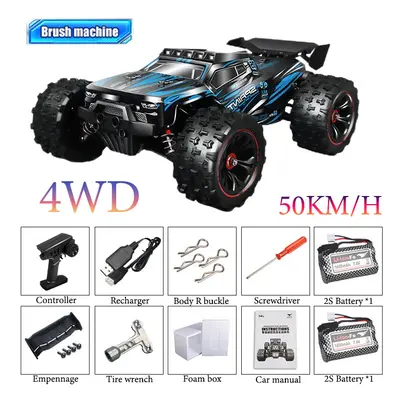 (9522-5-2B-Blue) 1:14 85KM/H Or 50KM/H 4WD RC Car With LED Remote Control Cars High Speed Drift 