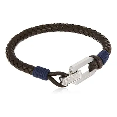 Tommy Hilfiger Brown Leather Mens Bracelet