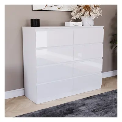 (White) Glinton Modern Drawer Chest Bedroom Home Storage