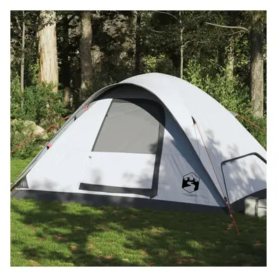 vidaXL Family Tent Dome 6-Person White Blackout Fabric Waterproof