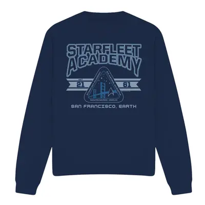 (L, Navy) Star Trek Unisex Adult Starfleet Academy Earth Sweatshirt