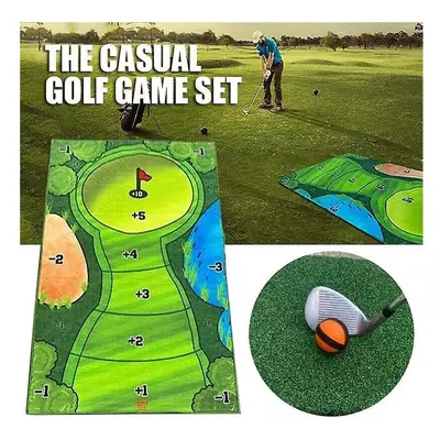 (Game mat) The Indoor Casual Golf Game Kit Golf Putting Royale Golf Game Golf Hitting Mat