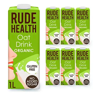 Rude Health x Litre Organic Oat Dairy-Alt Milk, 100% Natural Organic Drink, Lactose Free, Dairy 